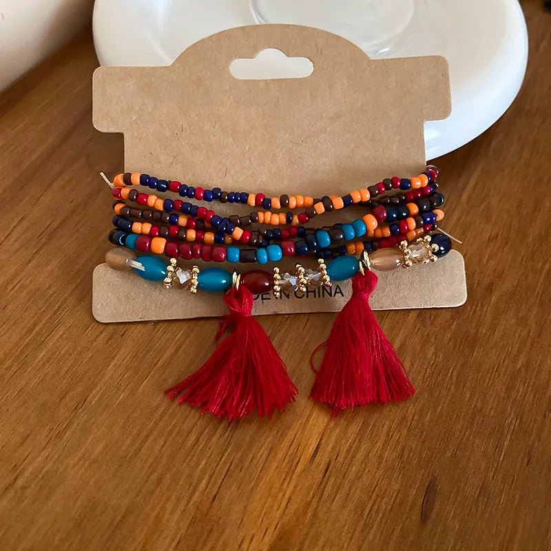 Tassel Rice Bead Bracelet - Salty Season LLC