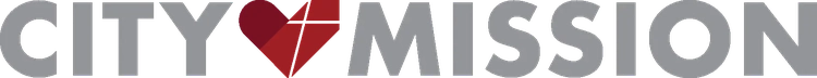 City Mission logo with a red heart symbol