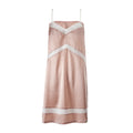 pink robe white stripe