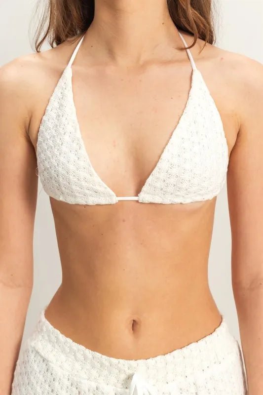 HYFVE Crochet Bra and Drawstring Pants Set - Salty Season LLC