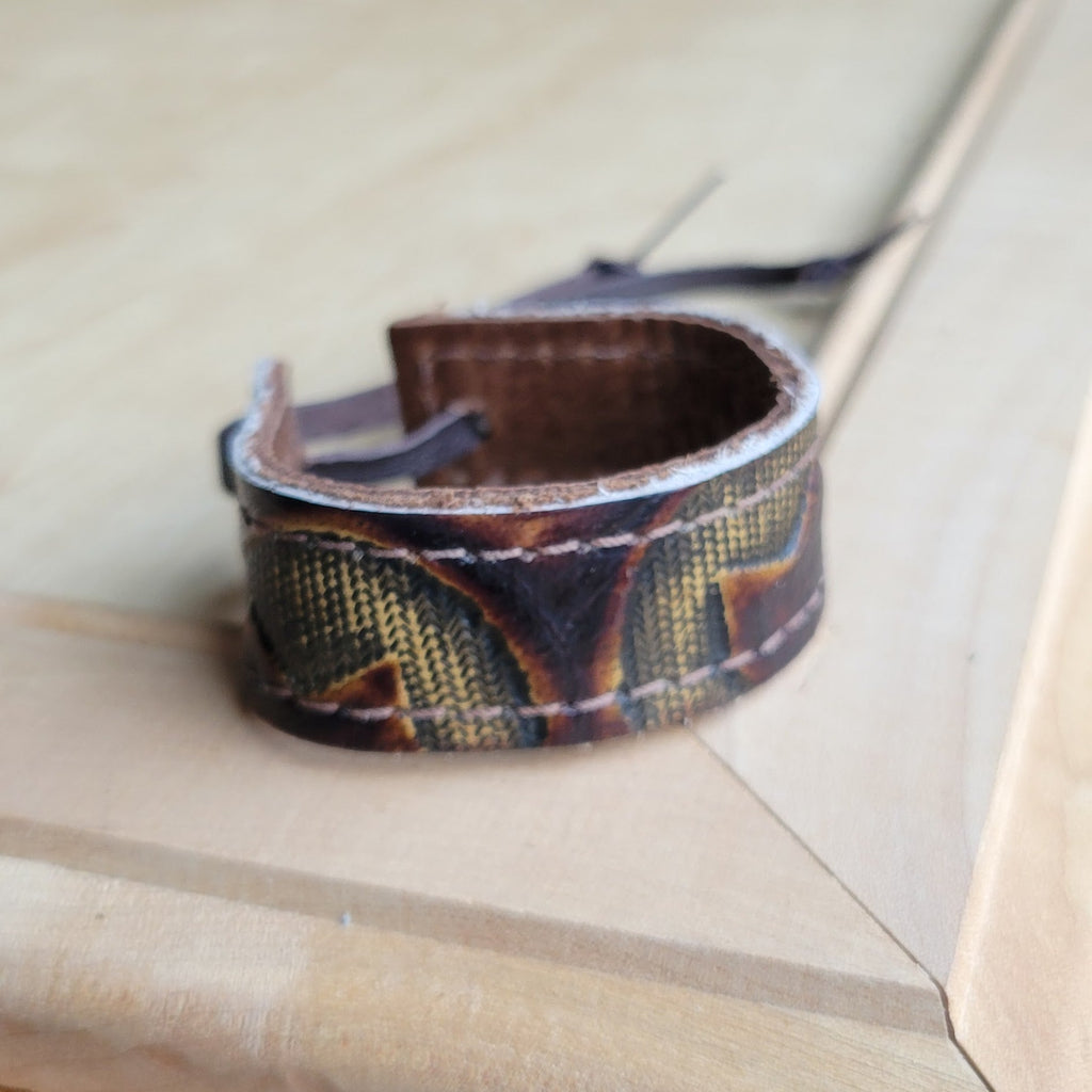 **Narrow Genuine Leather Cuff in Brown Laredo 001bo - Salty Season LLC