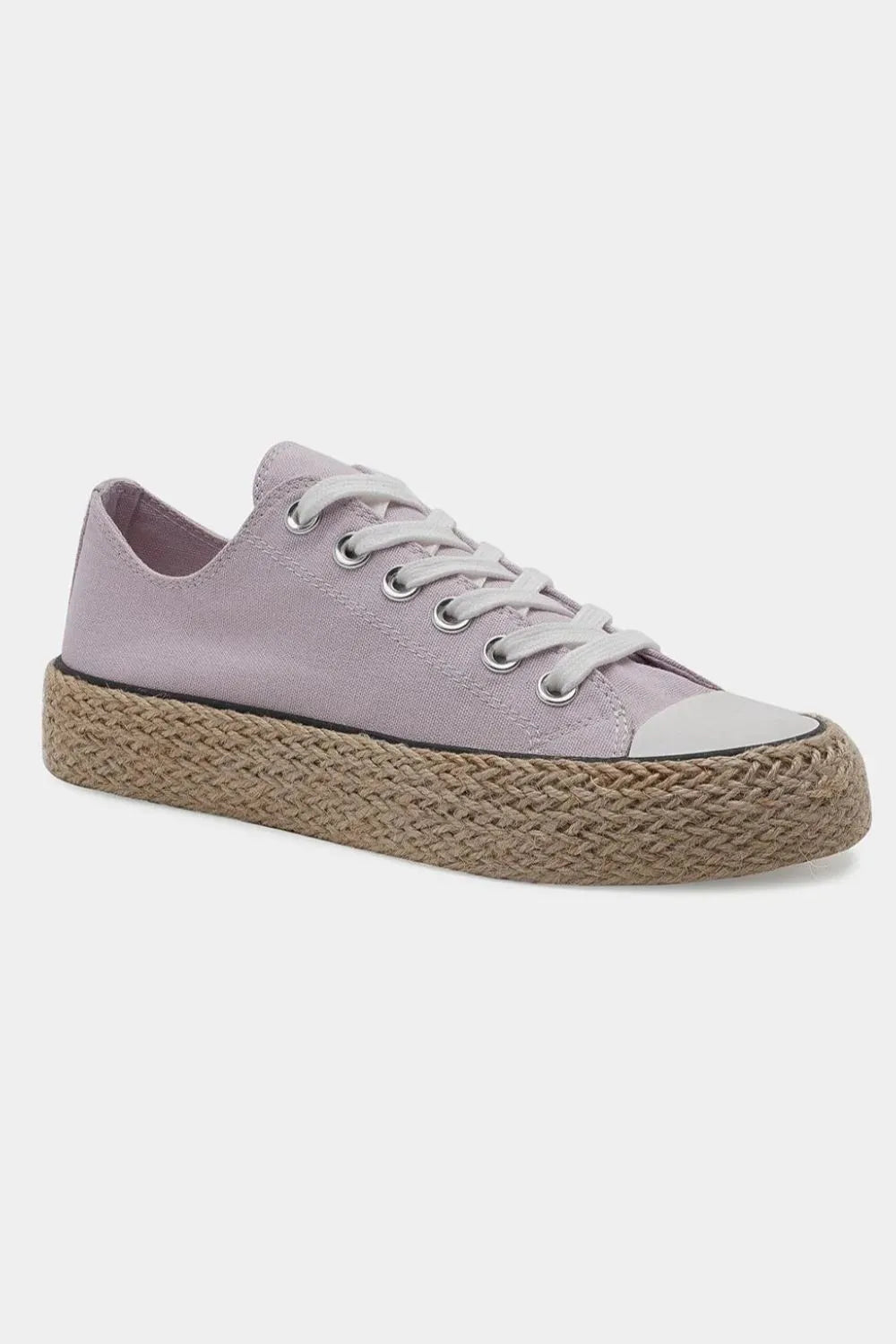 Beast Fashion Lace Up Woven Espadrille Sole Sneakers - Salty Season LLC