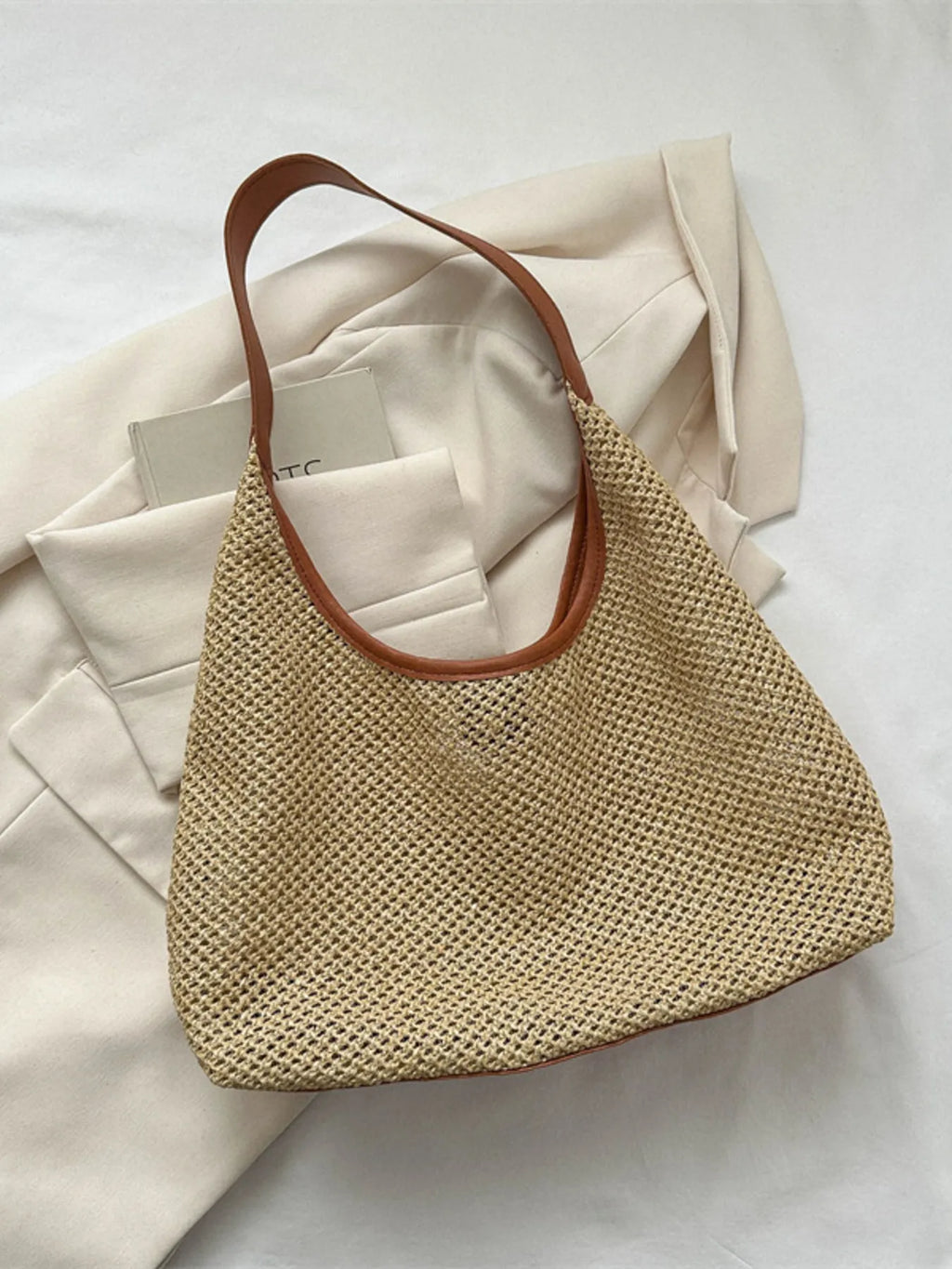 Woven Straw Shoulder Bag - Salty Season LLC