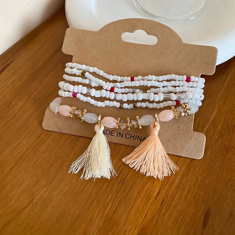 Tassel Rice Bead Bracelet - Salty Season LLC