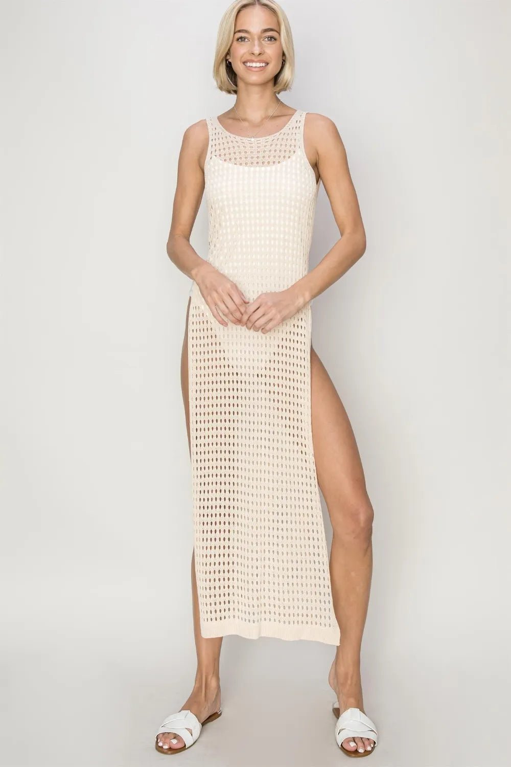 HYFVE Crochet Backless Cover Up Dress - Salty Season LLC