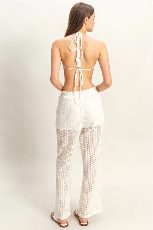 HYFVE Crochet Bra and Drawstring Pants Set - Salty Season LLC
