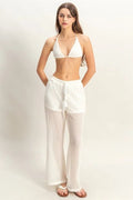 HYFVE Crochet Bra and Drawstring Pants Set - Salty Season LLC