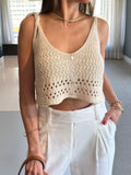 Crochet Knit Cami - Salty Season LLC