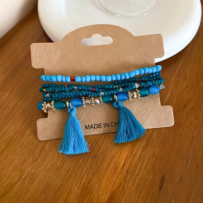 Tassel Rice Bead Bracelet - Salty Season LLC