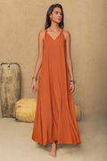 Sleeveless Maxi Twisted Back Dress - Salty Season LLC