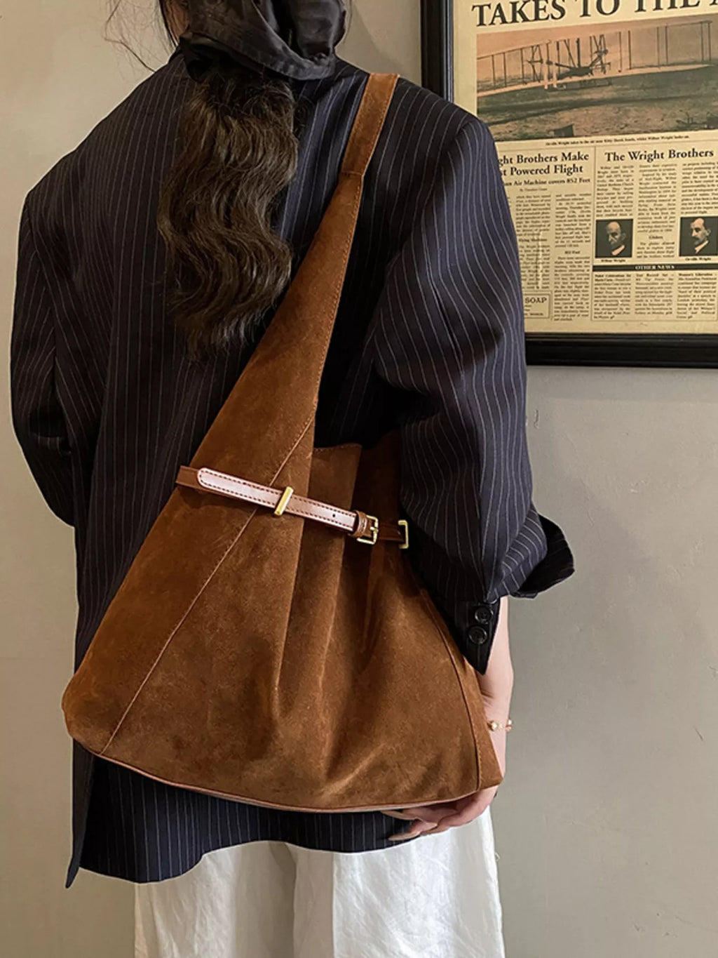 Buckle Adjustable Strap Shoulder Bag - Salty Season LLC