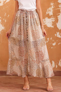 Floral Buttoned Front Slit Skirt - Salty Season LLC
