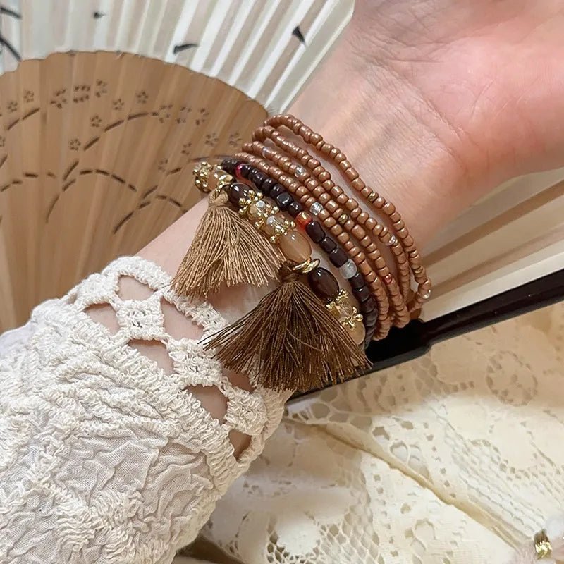 Tassel Rice Bead Bracelet - Salty Season LLC