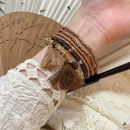 Tassel Rice Bead Bracelet - Salty Season LLC