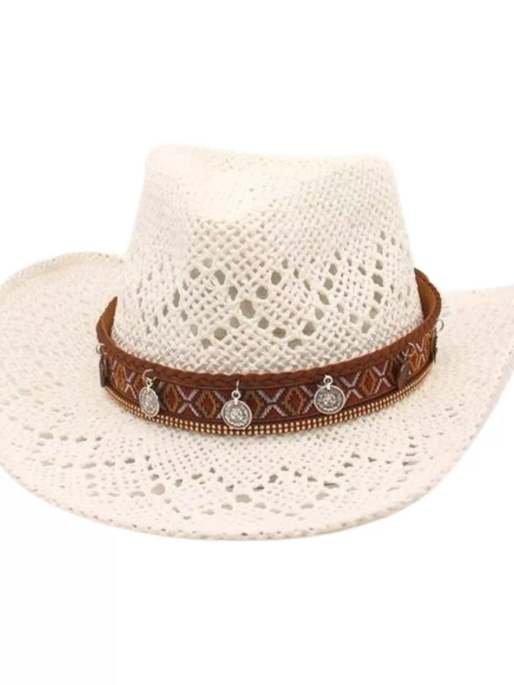 Boho Woven Cowboy Hat - Salty Season LLC