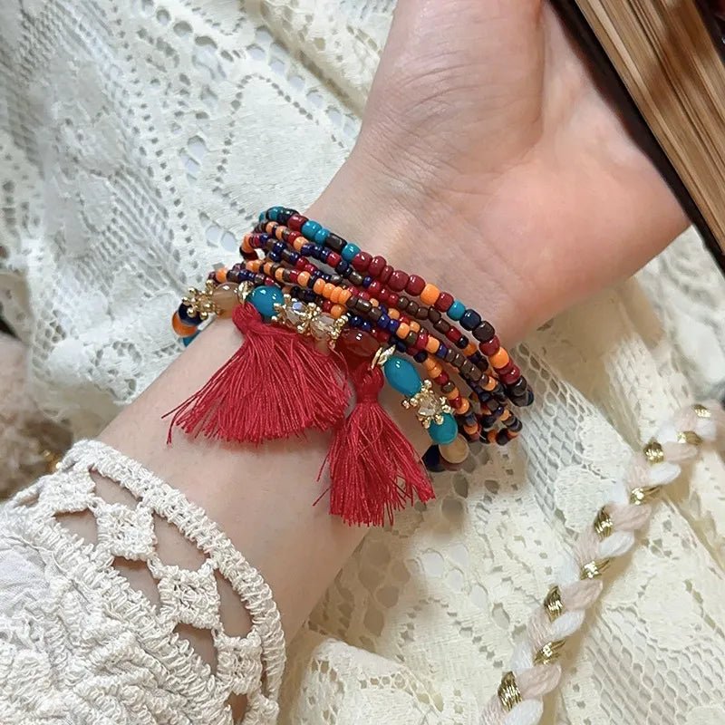 Tassel Rice Bead Bracelet - Salty Season LLC
