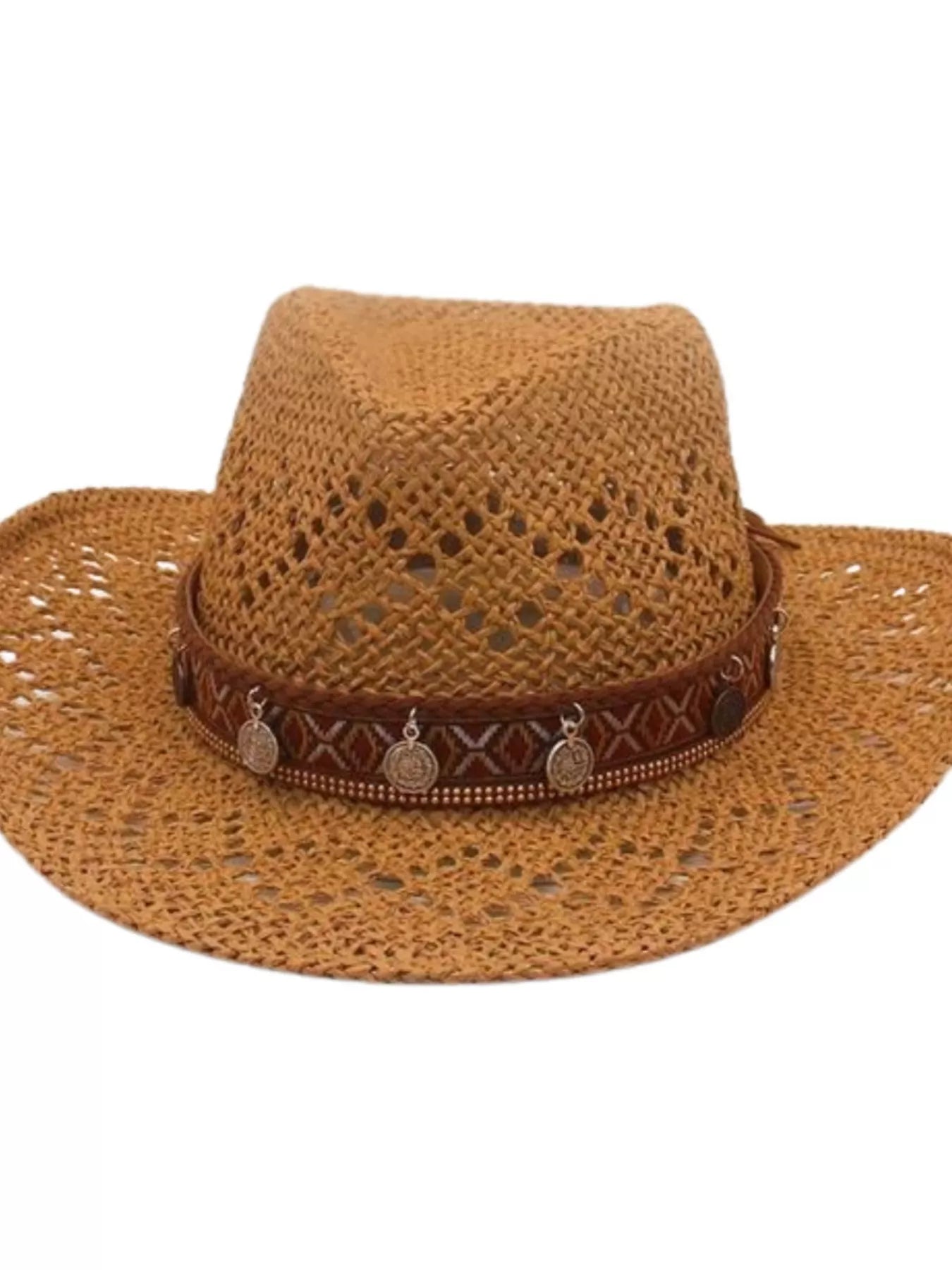 Boho Woven Cowboy Hat - Salty Season LLC