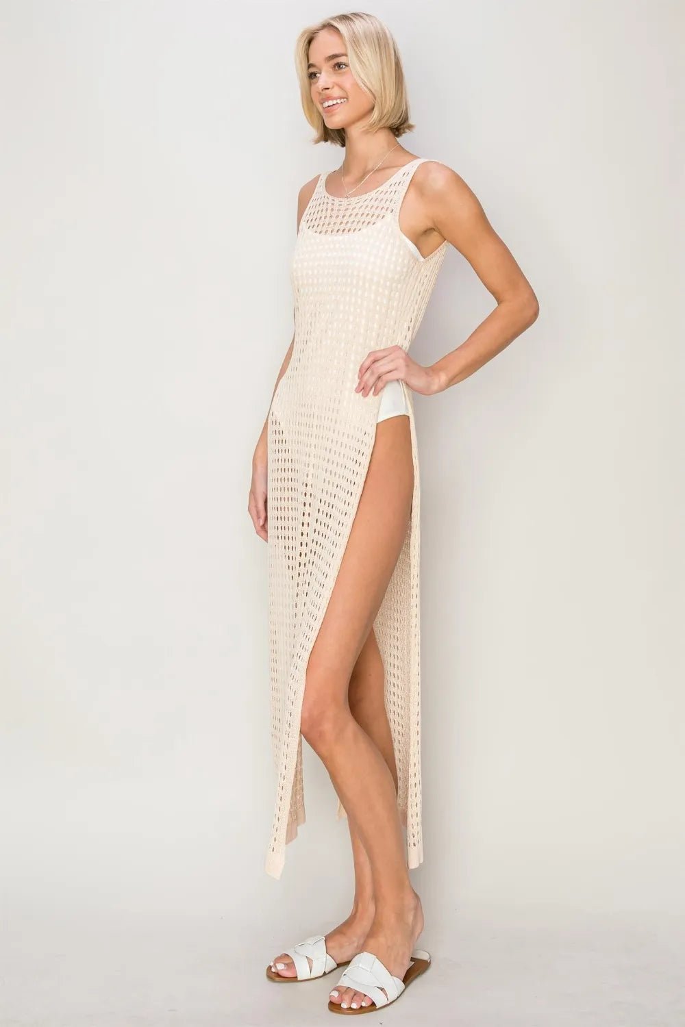HYFVE Crochet Backless Cover Up Dress - Salty Season LLC