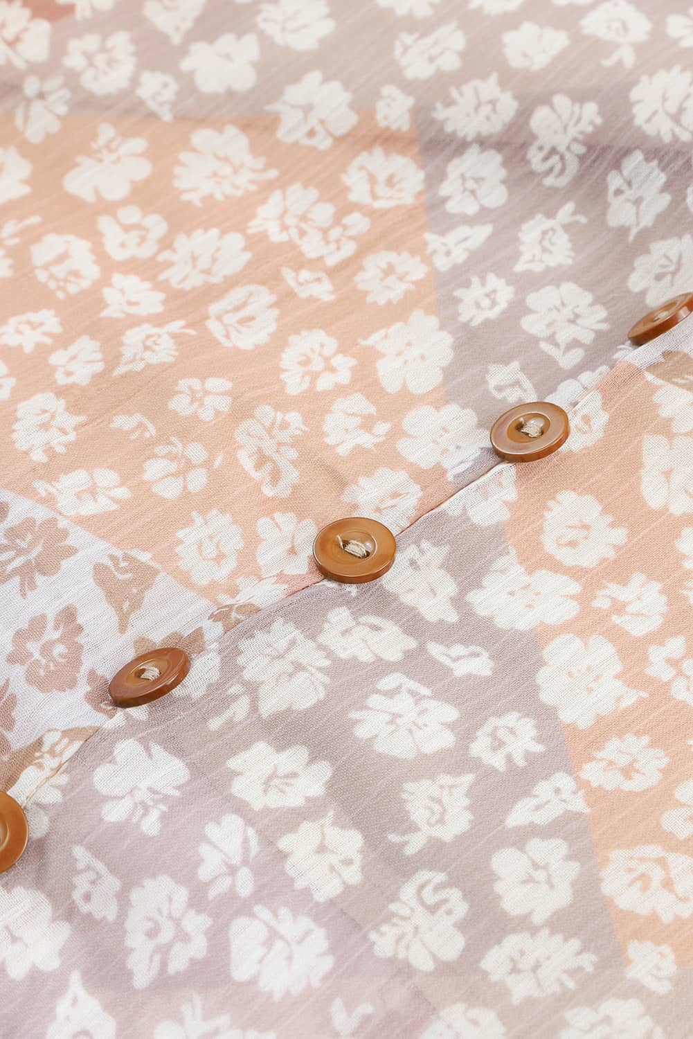 Floral Buttoned Front Slit Skirt - Salty Season LLC