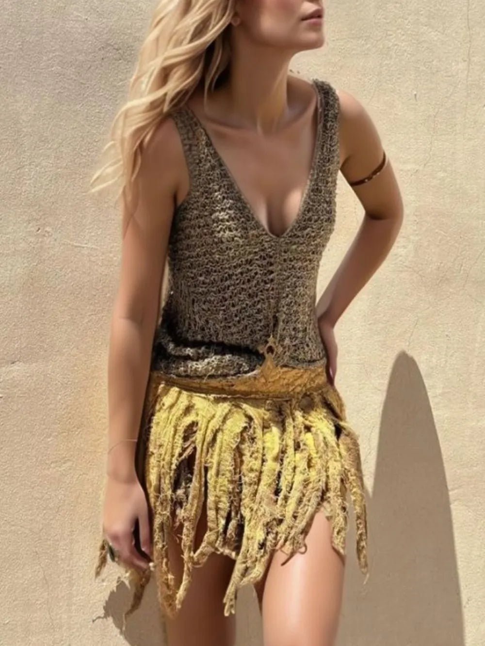 Crochet V-Neck Tank - Salty Season LLC