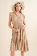 And The Why Boho Printed Tiered Maxi Dress - Salty Season LLC