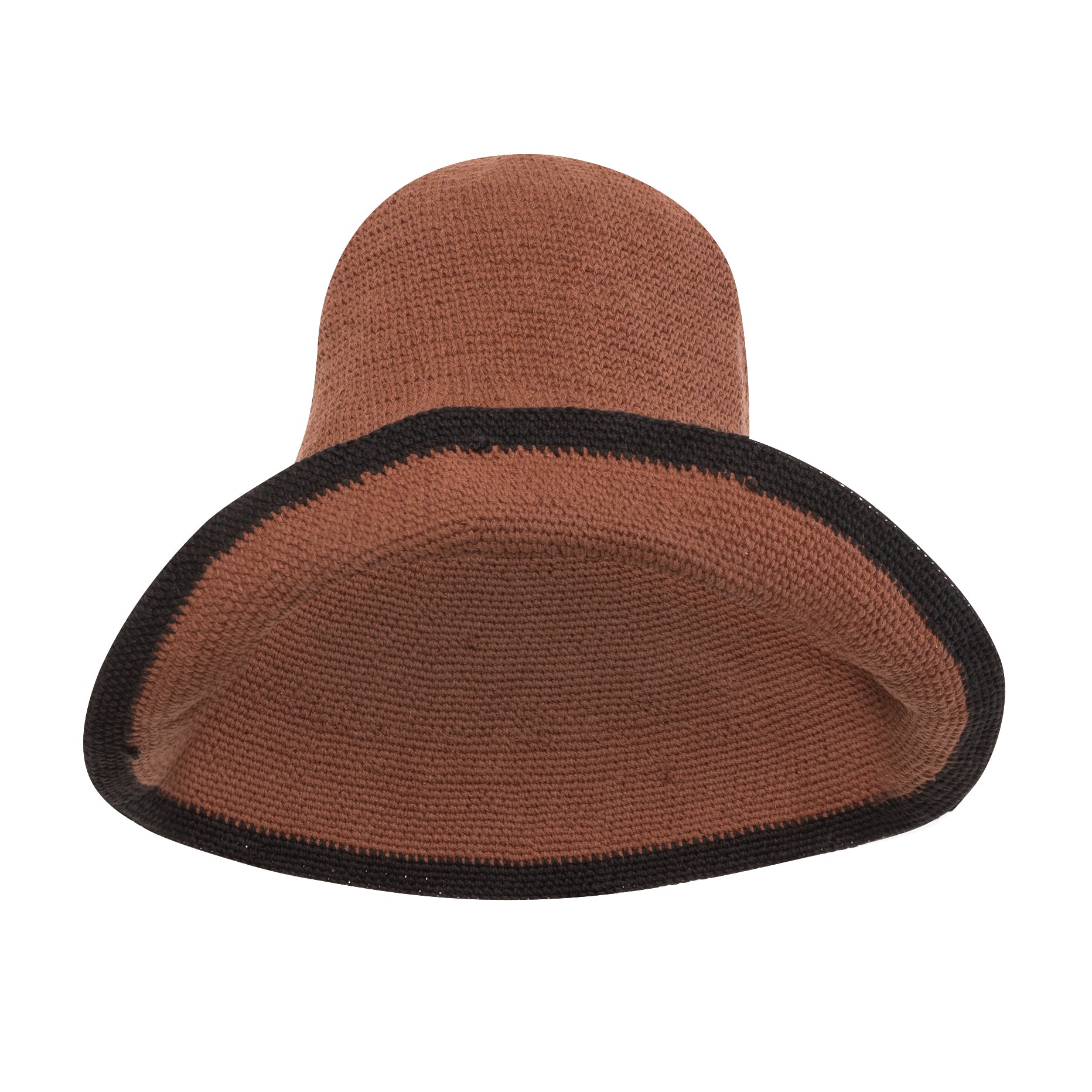 BLOOM LINE Crochet Sun Hat In Dark Brown - Salty Season LLC