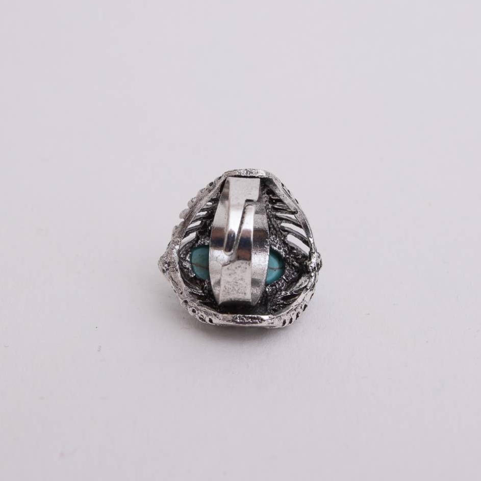 Classic Marquise Adjustable Turquoise Ring | Western Inspired Diamond Shaped Fashion Jewelry - Salty Season LLC