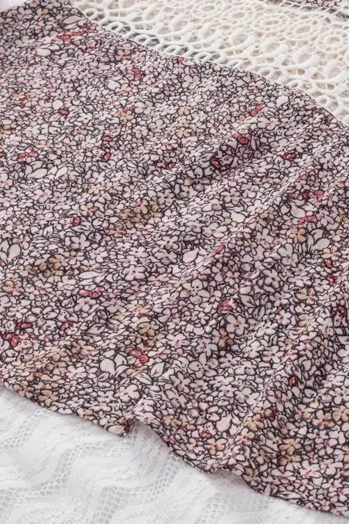 Floral fabric with a white background