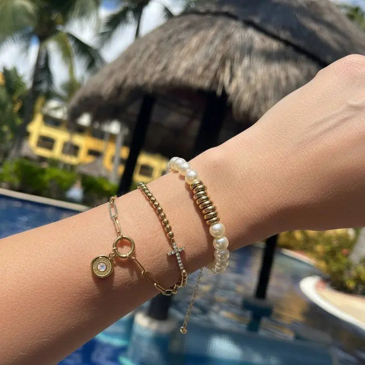 Paperclip Bracelet with bullet charm Prettyhunter.com