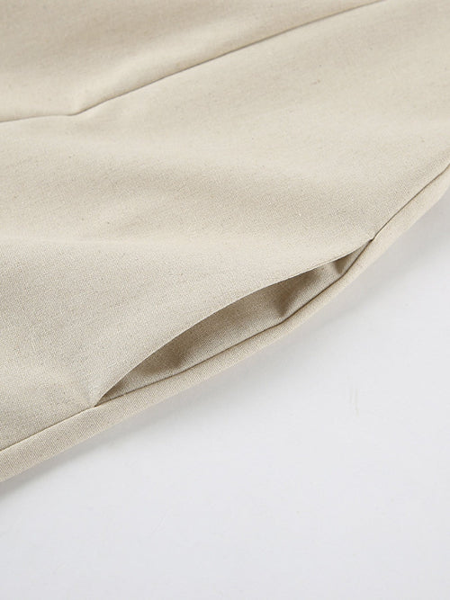 Smocked Back Tube Dress - Salty Season LLC Close-up of beige fabric on a white background