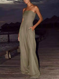 Strapless Wide Leg Jumpsuit Radically Authentic