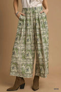 Umgee Bohemian Print Pants with Pockets - Salty Season LLC