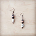 **Western White Turquoise w/ Copper Bead Drop Earring 200x The Jewelry Junkie