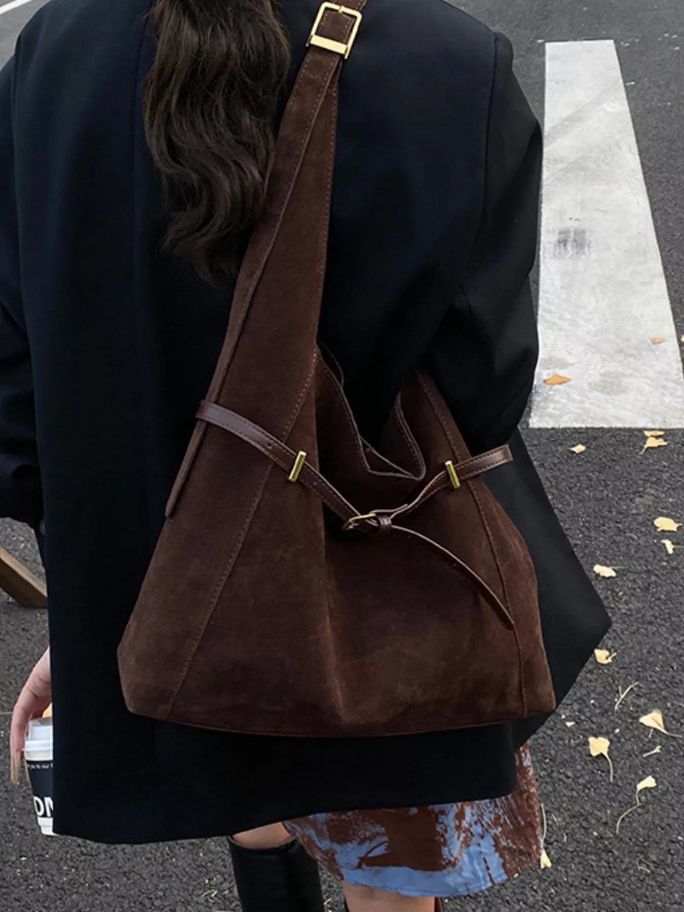 Buckle Adjustable Strap Shoulder Bag - Salty Season LLC
