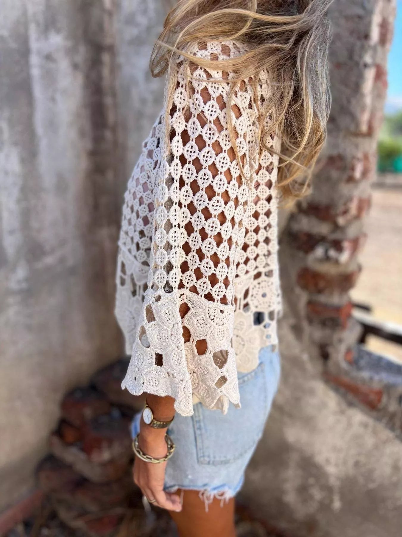 Tassel Crochet Knit Cover Up - Salty Season LLC