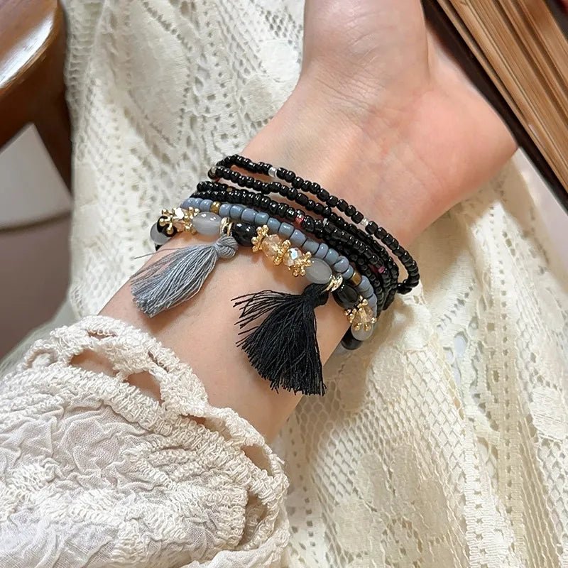 Tassel Rice Bead Bracelet - Salty Season LLC