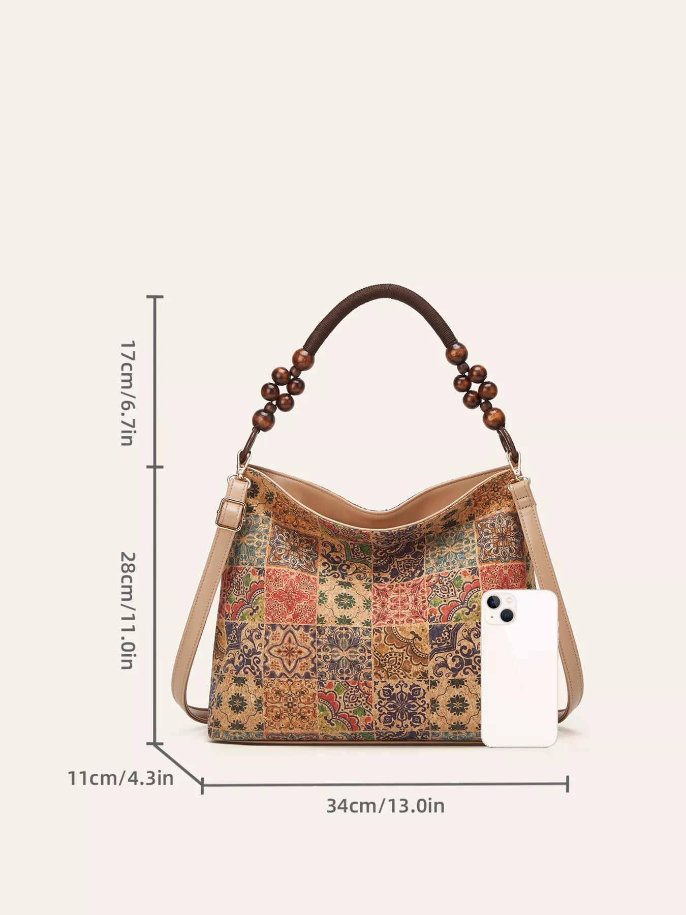 Bohemian Geometric Pattern Hobo Handbag - Salty Season LLC