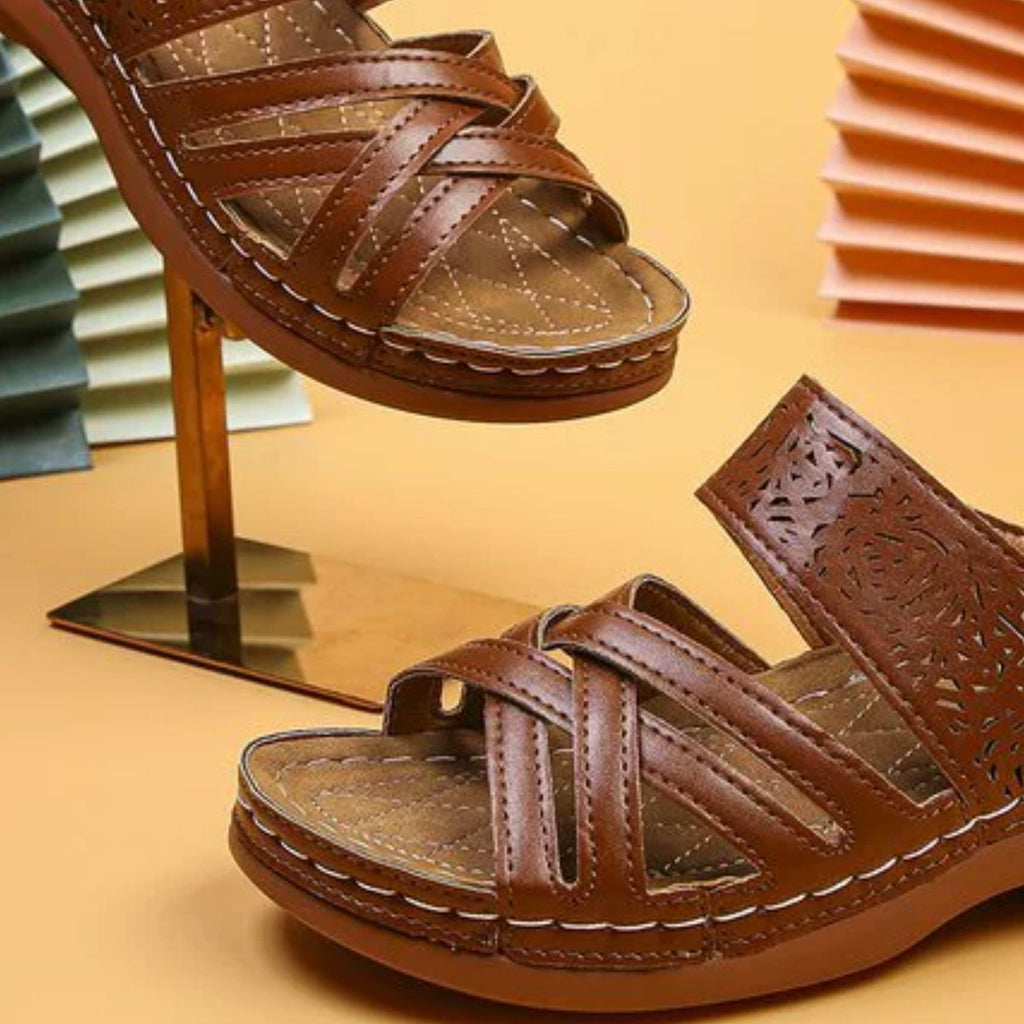 Open Toe Wedge Sandals - Salty Season LLC