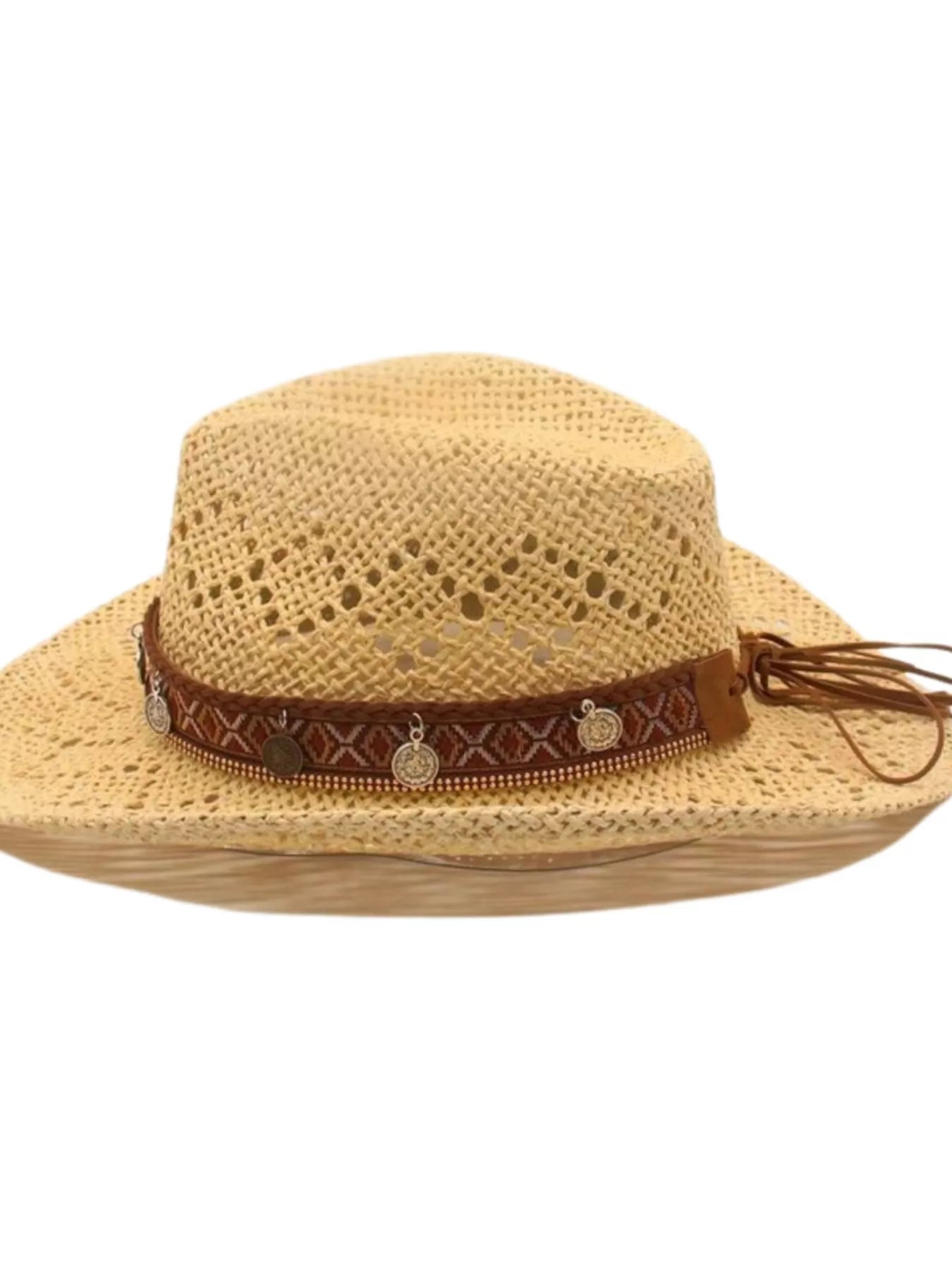 Boho Woven Cowboy Hat - Salty Season LLC