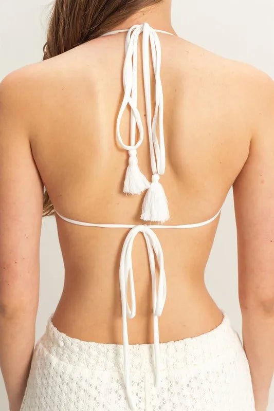 HYFVE Crochet Bra and Drawstring Pants Set - Salty Season LLC