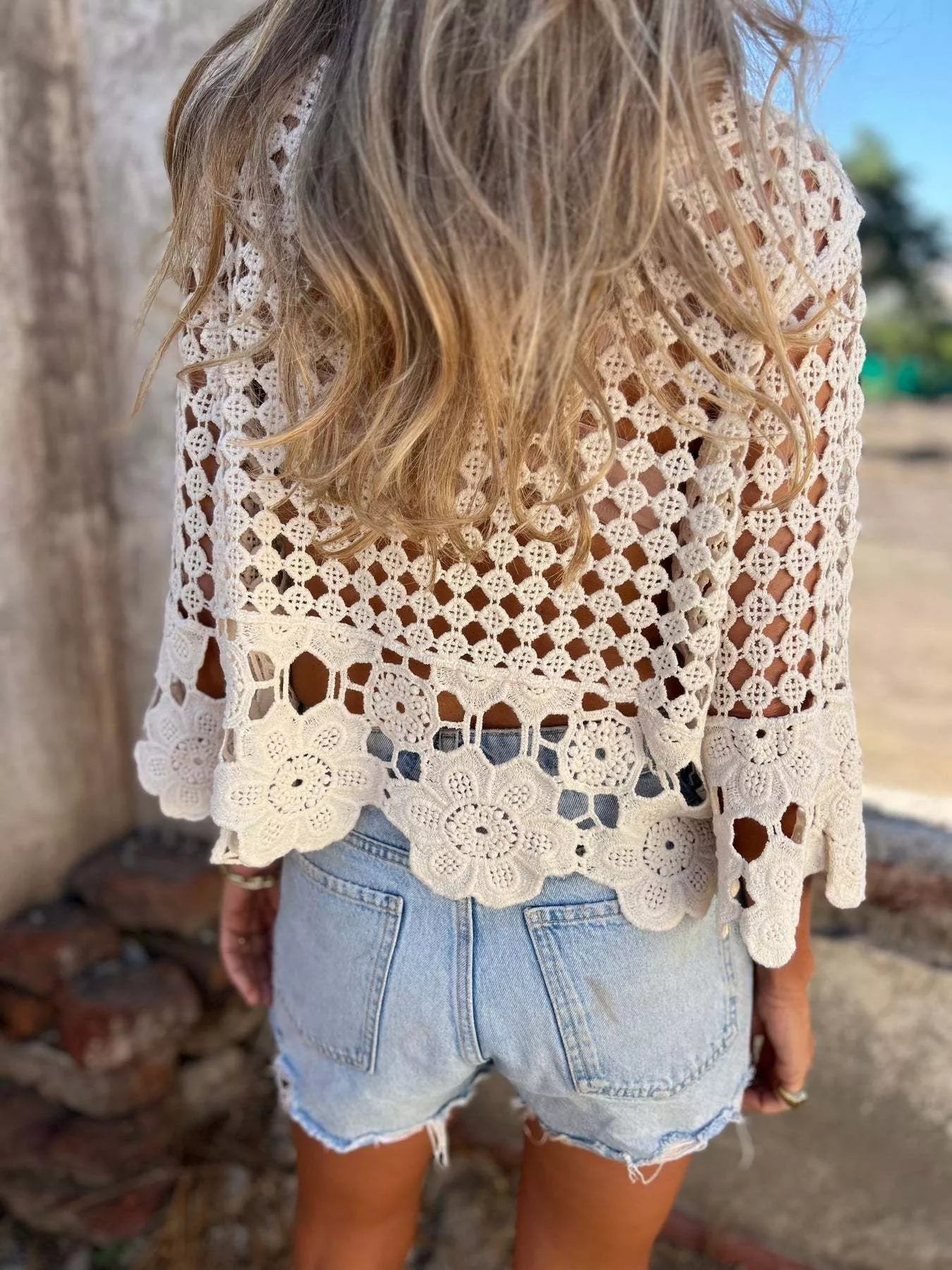 Tassel Crochet Knit Cover Up - Salty Season LLC
