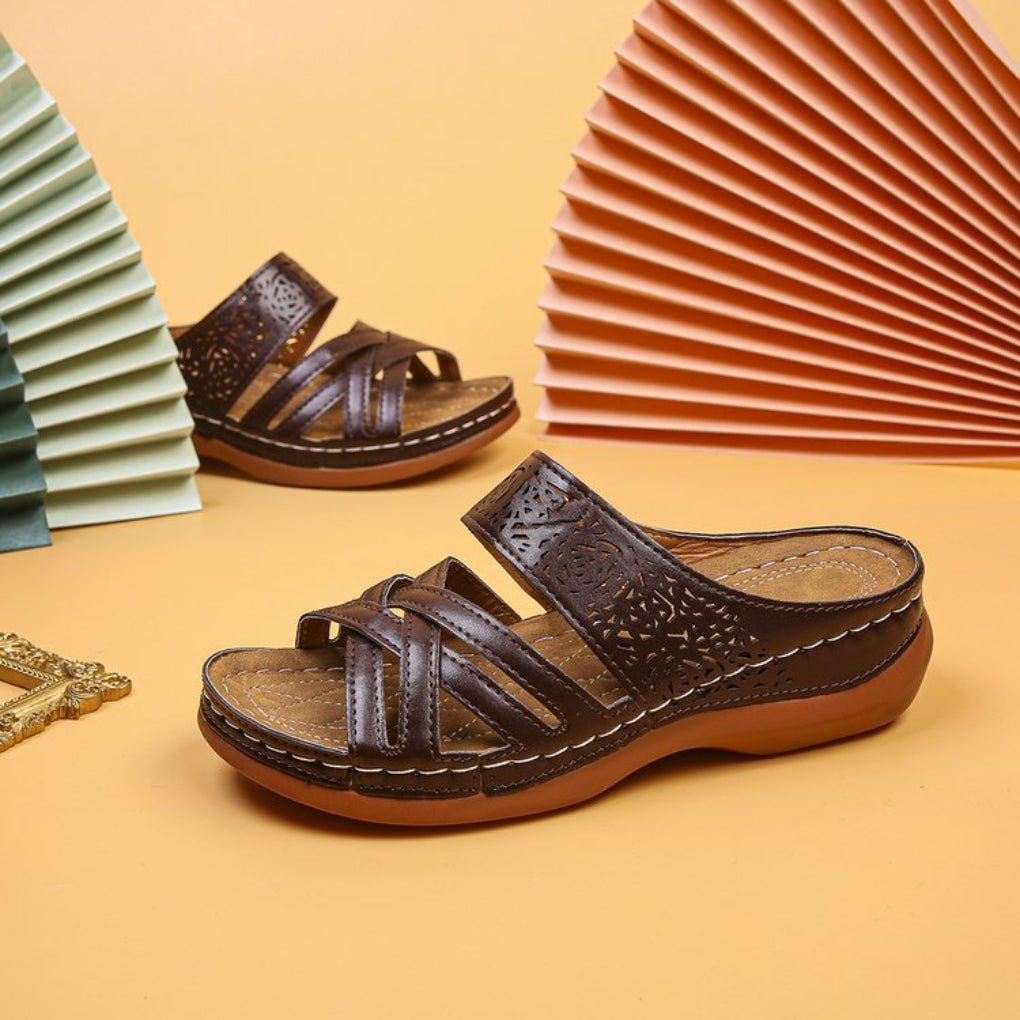 Open Toe Wedge Sandals - Salty Season LLC