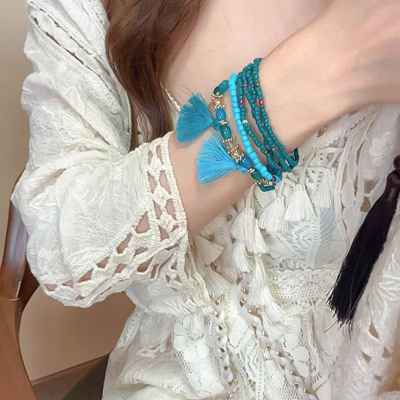 Tassel Rice Bead Bracelet - Salty Season LLC