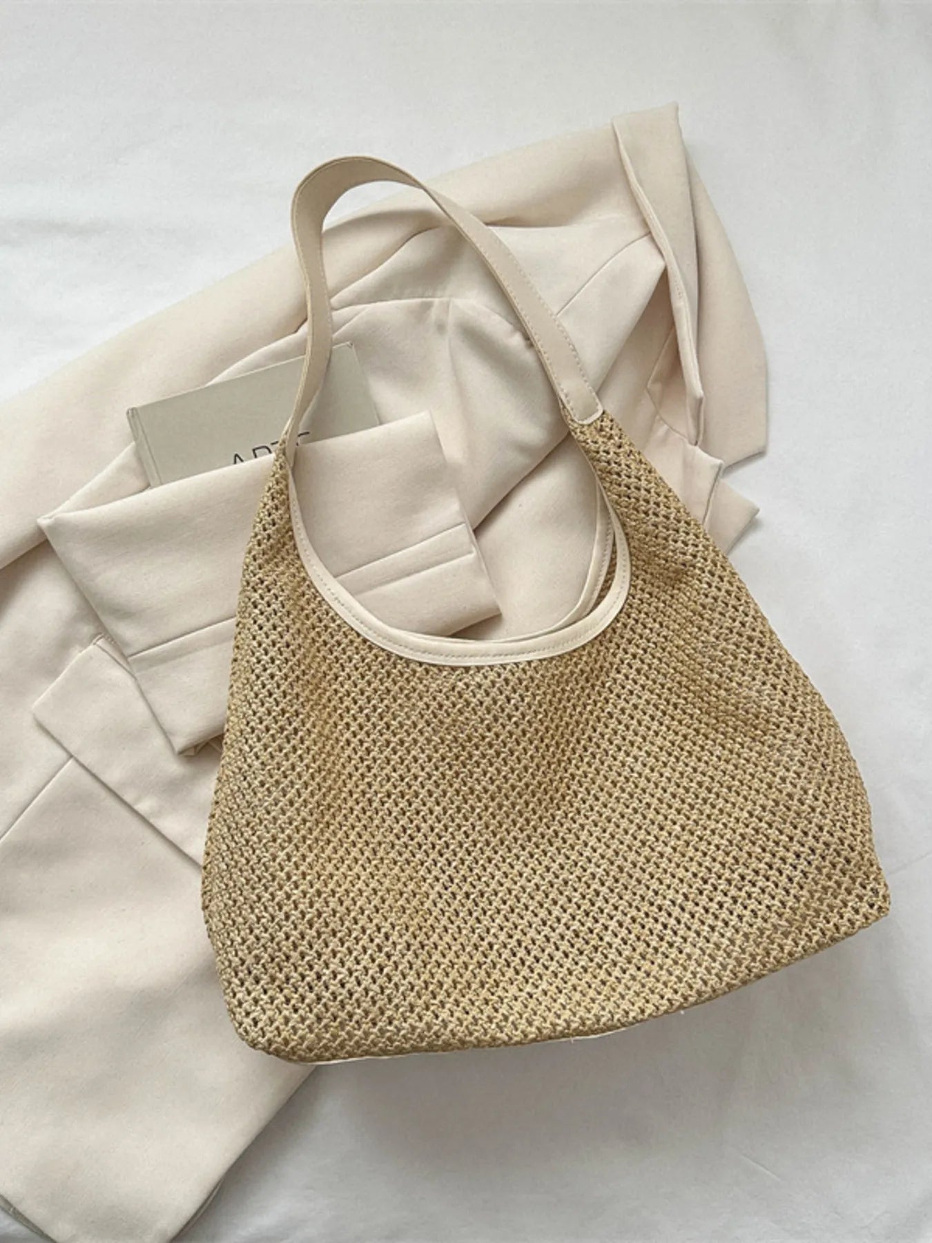 Woven Straw Shoulder Bag - Salty Season LLC