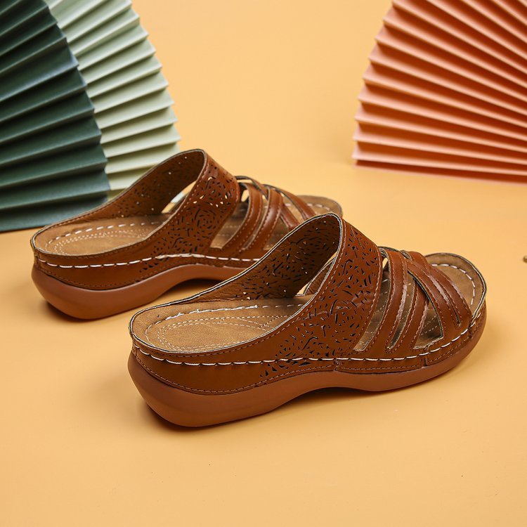 Open Toe Wedge Sandals - Salty Season LLC