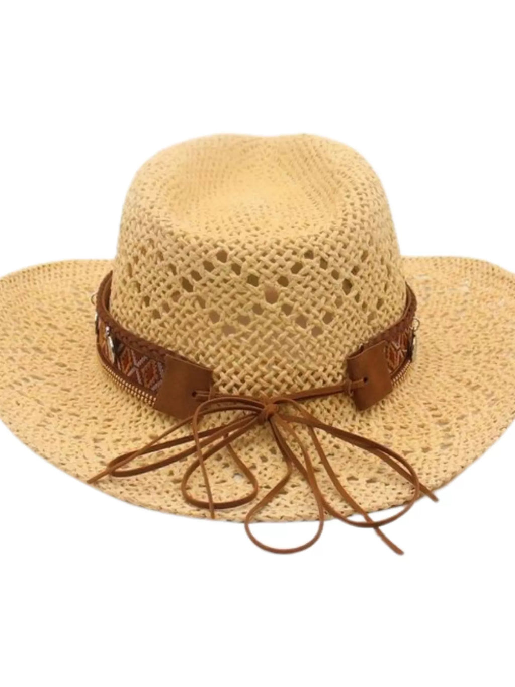 Boho Woven Cowboy Hat - Salty Season LLC