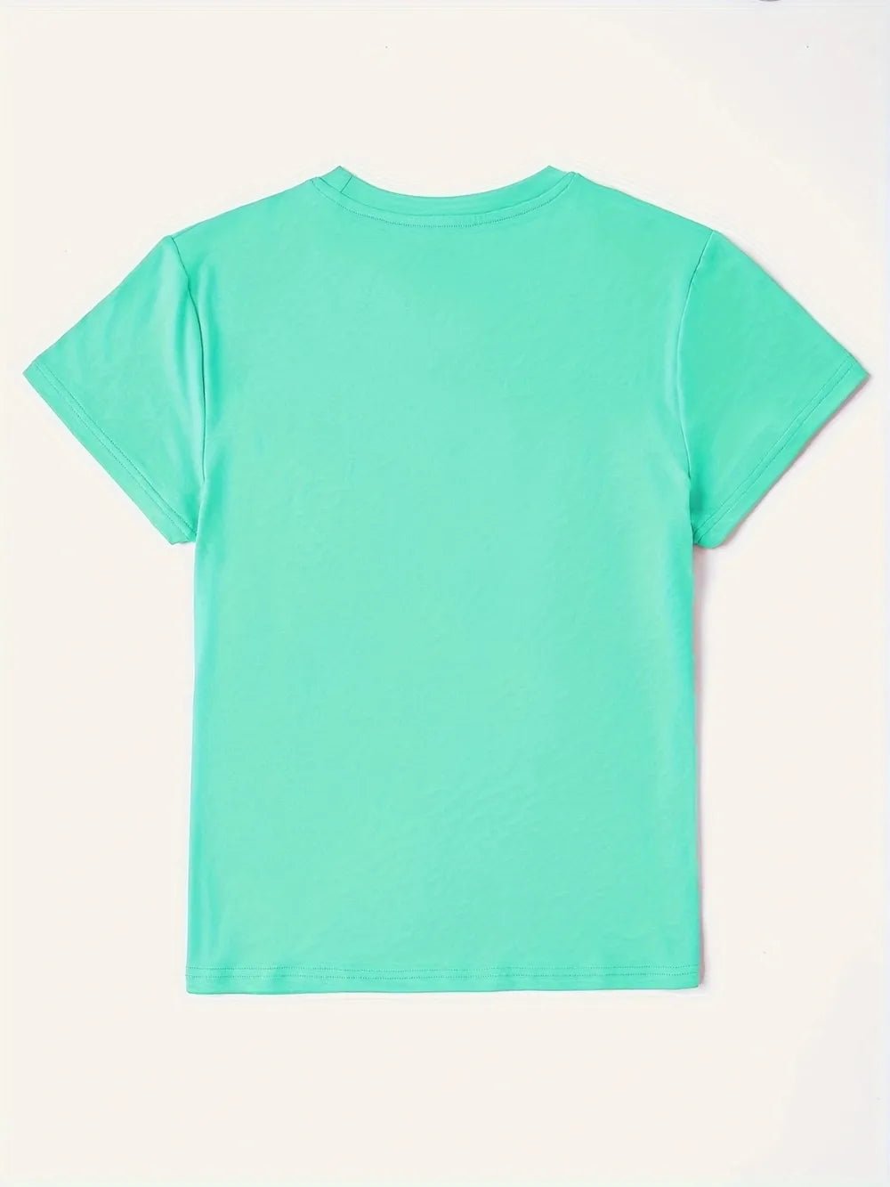 Graphic Round Neck Short Sleeve T-Shirt  back of shirt